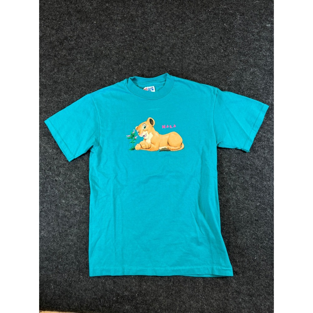 Vintage 90s Disney Lion King Nala T-Shirt Mens Small Blue USA Graphic Tee